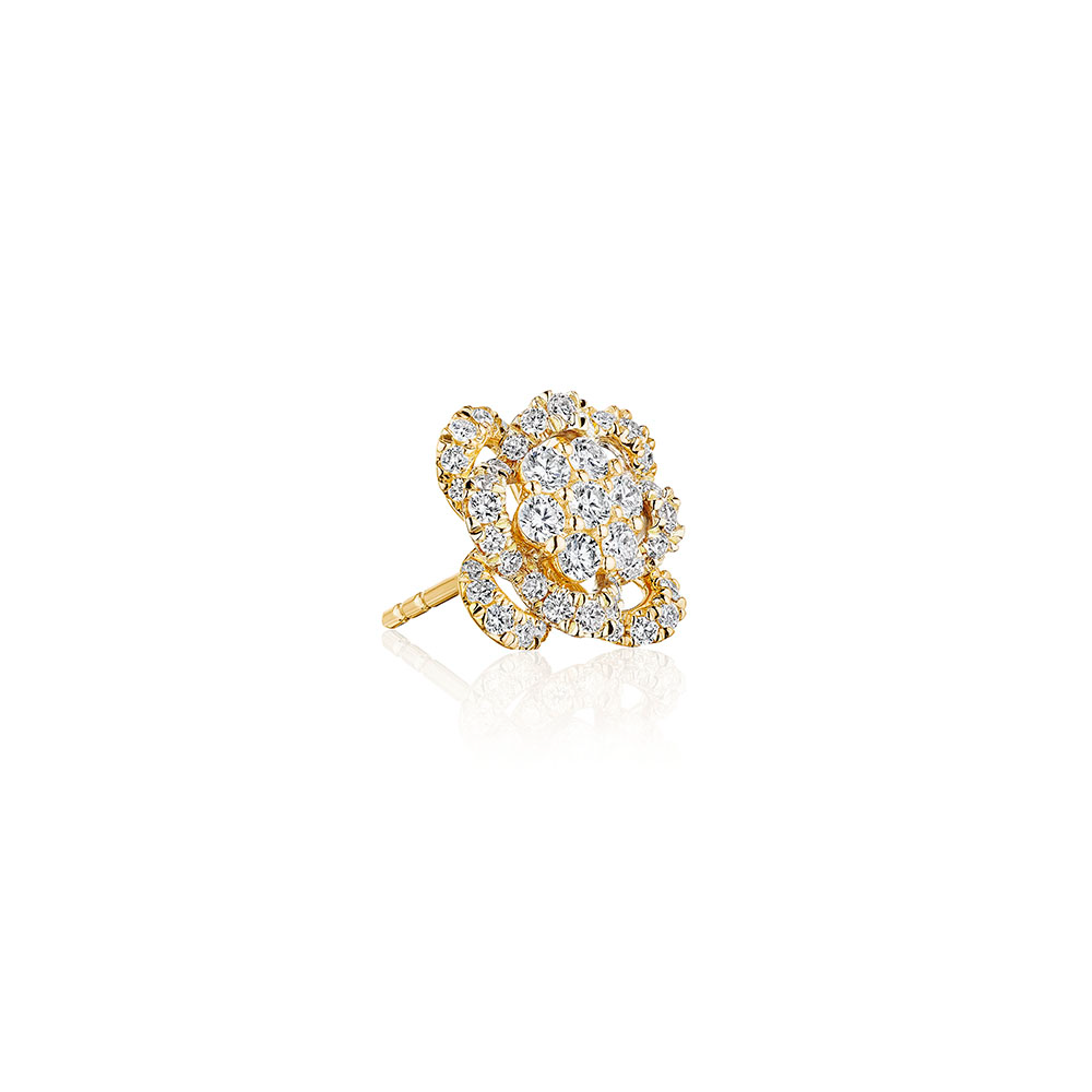 Floret Cluster Diamond Stud