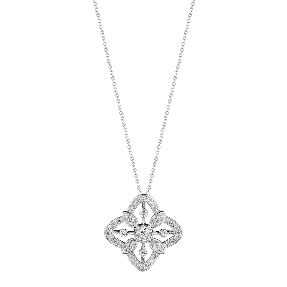 Large Fiore Diamond Pendant