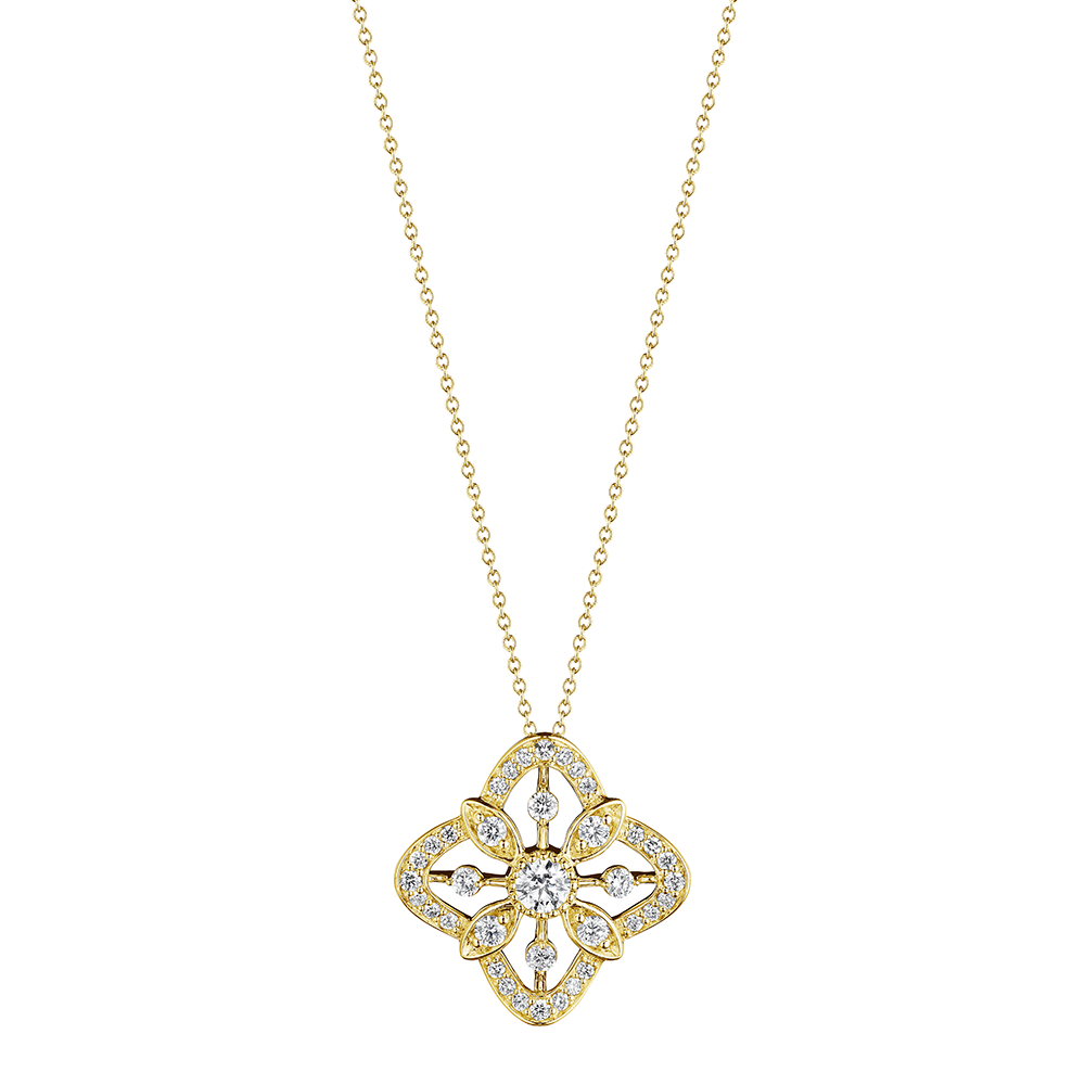 Large Fiore Diamond Pendant