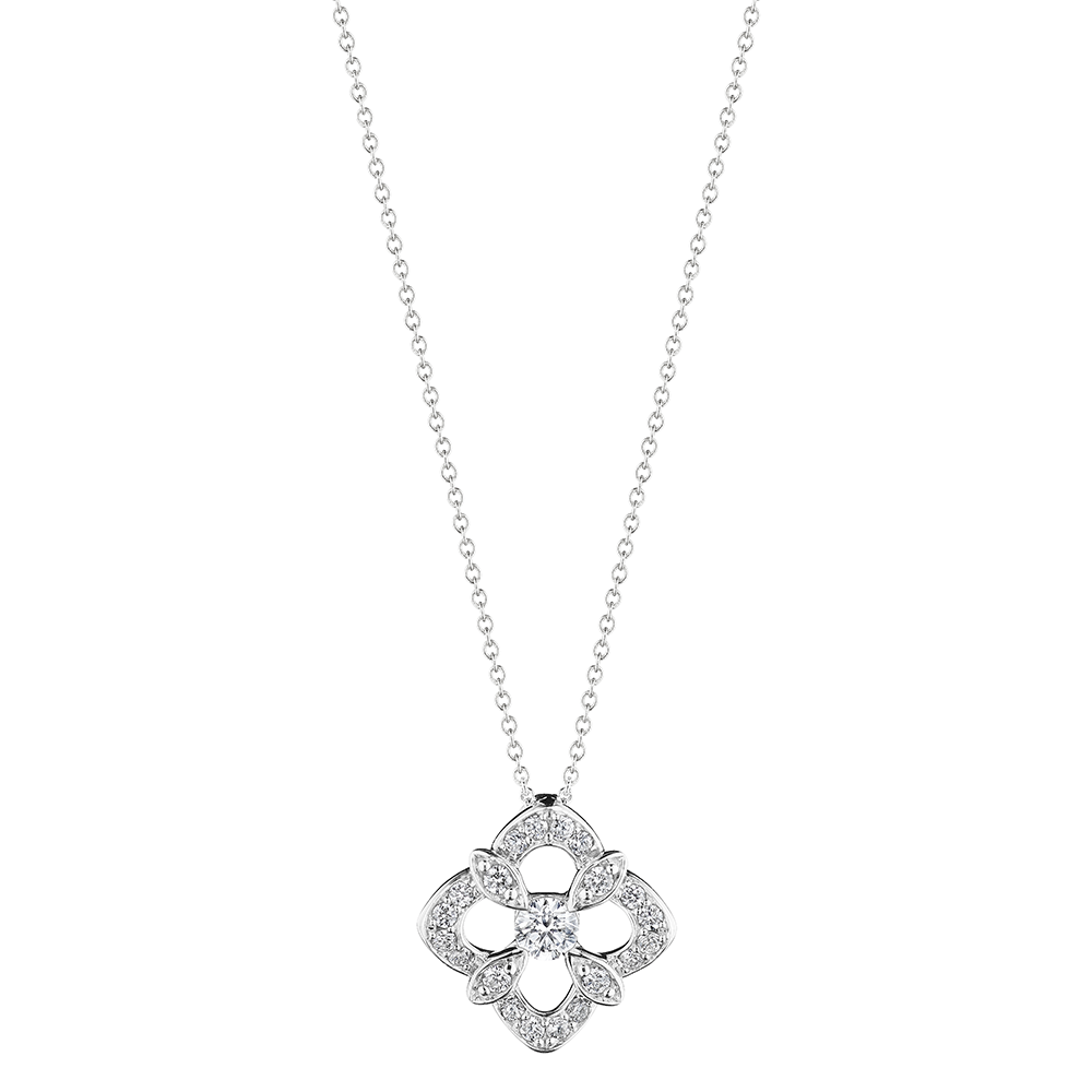 Medium Fiore Diamond Pendant