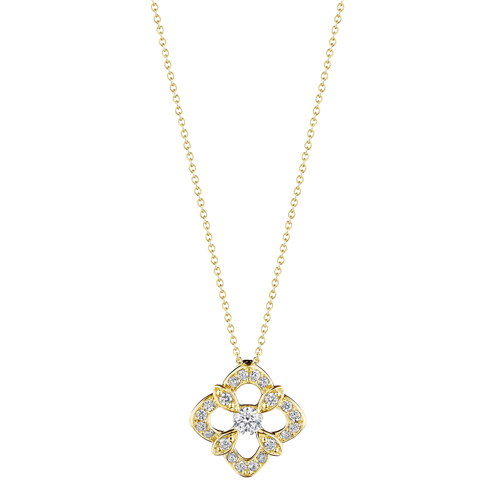 Medium Fiore Diamond Pendant