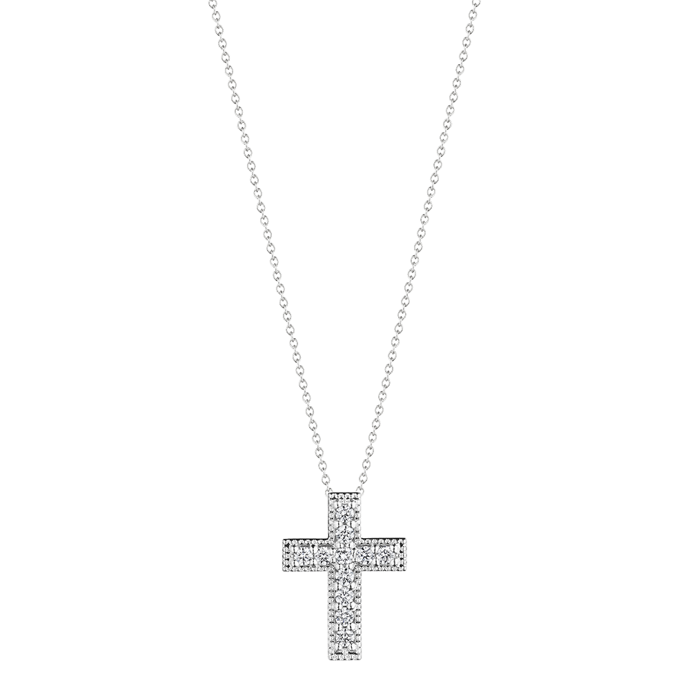 Medium Diamond Box Cross