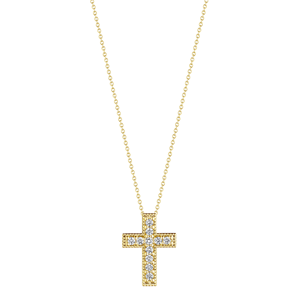 Medium Diamond Box Cross