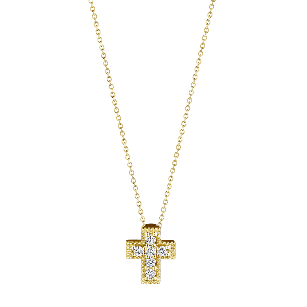Small Diamond Box Cross