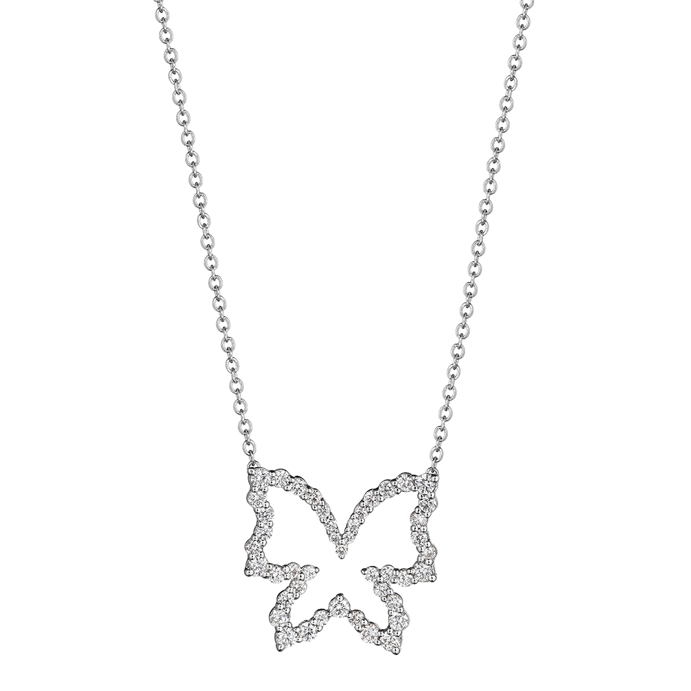 Diamond Butterfly Pendant