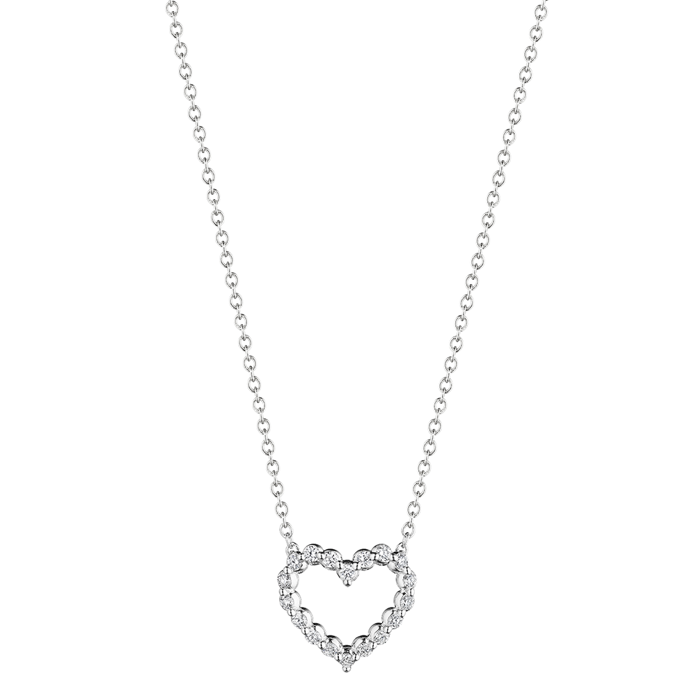 Medium Diamond Heart Pendant