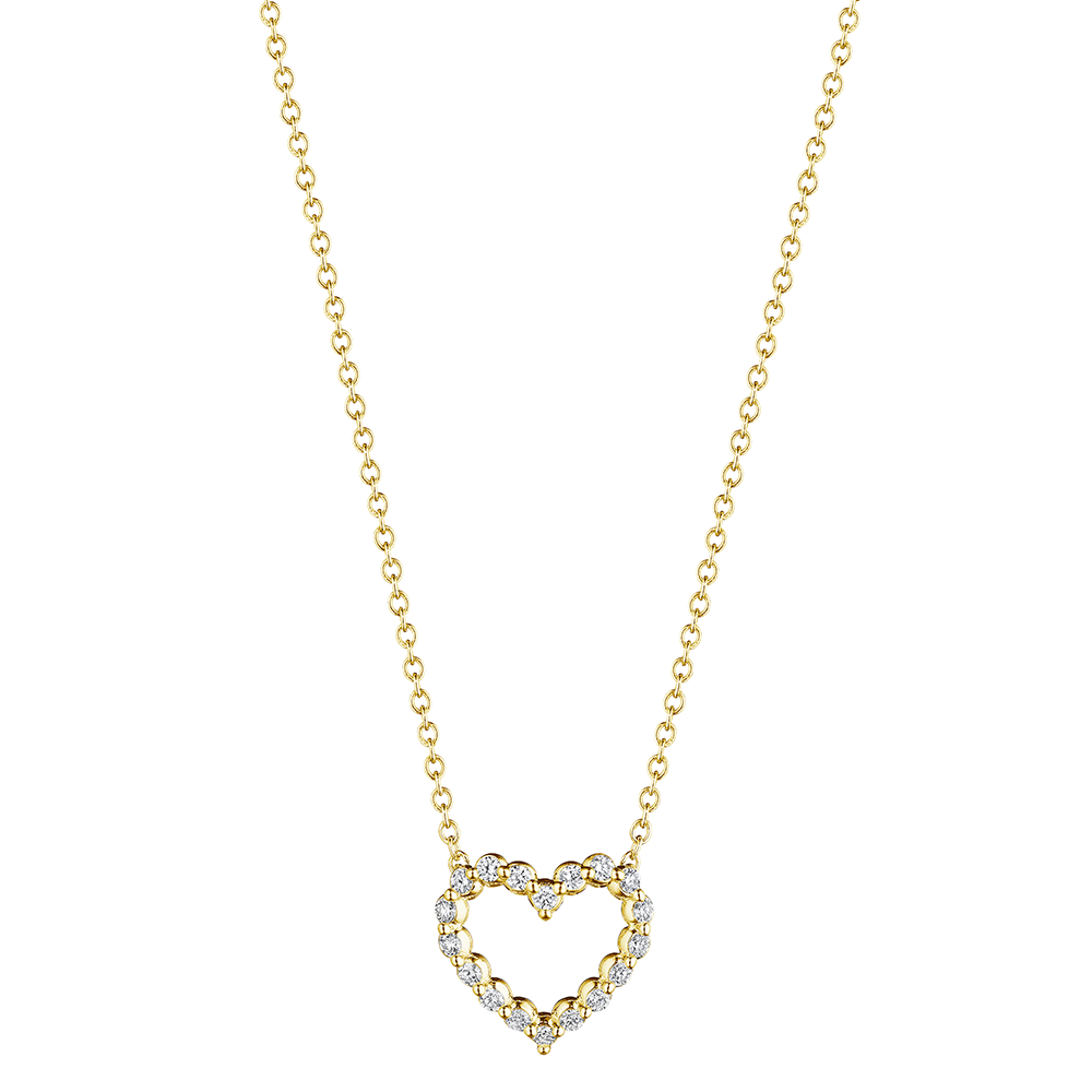 Medium Diamond Heart Pendant