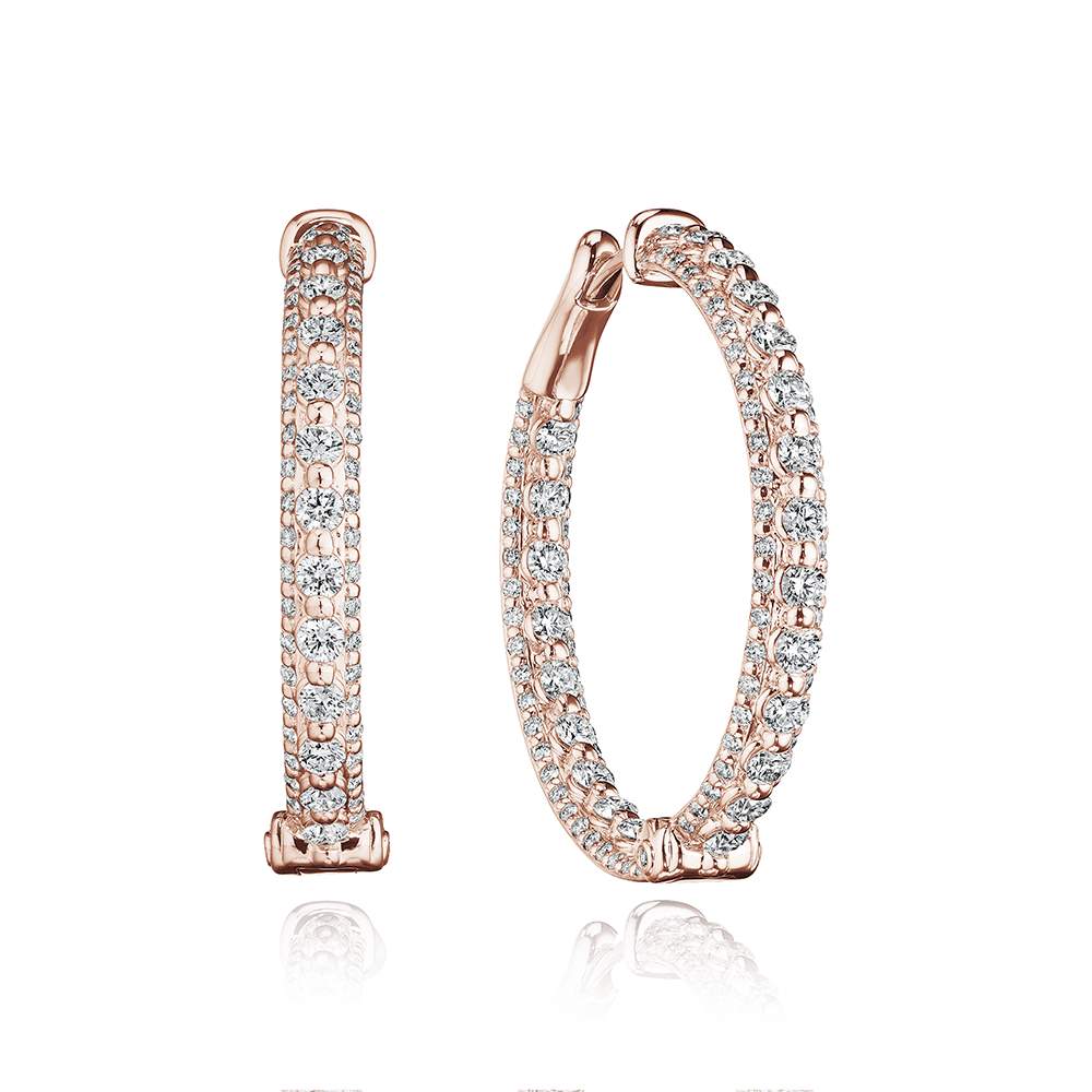 30mm Royalty Diamond Hoop