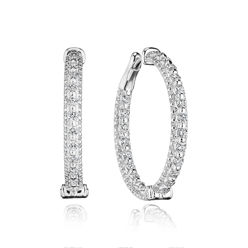 30mm Royalty Diamond Hoop