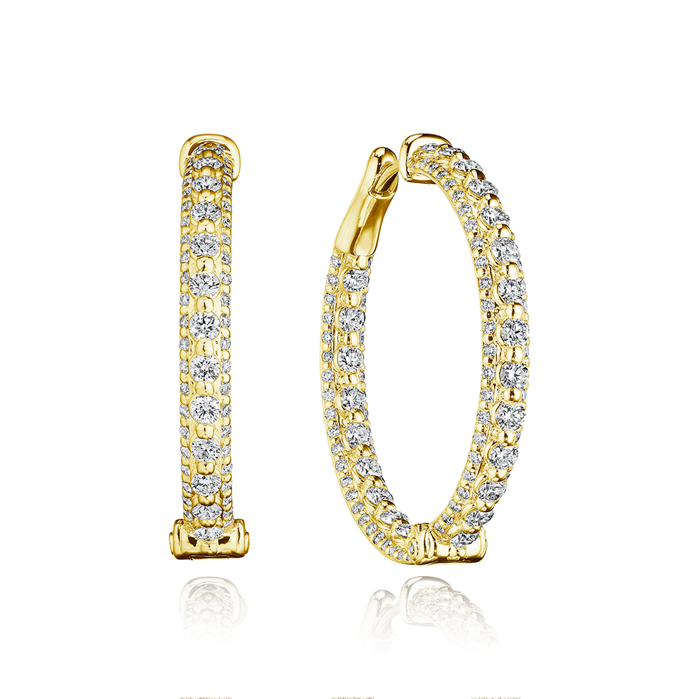 30mm Royalty Diamond Hoop