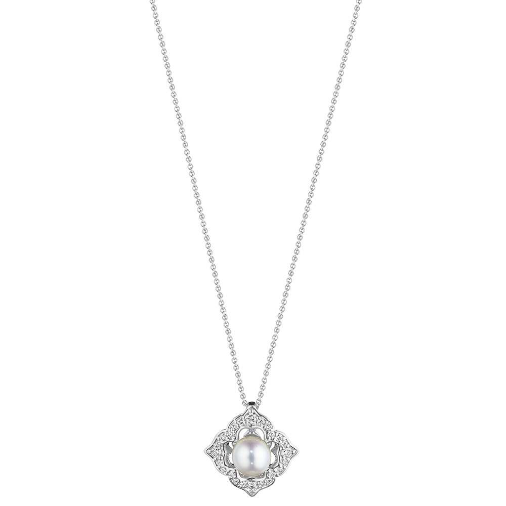Victorian Diamond & Pearl Pendant