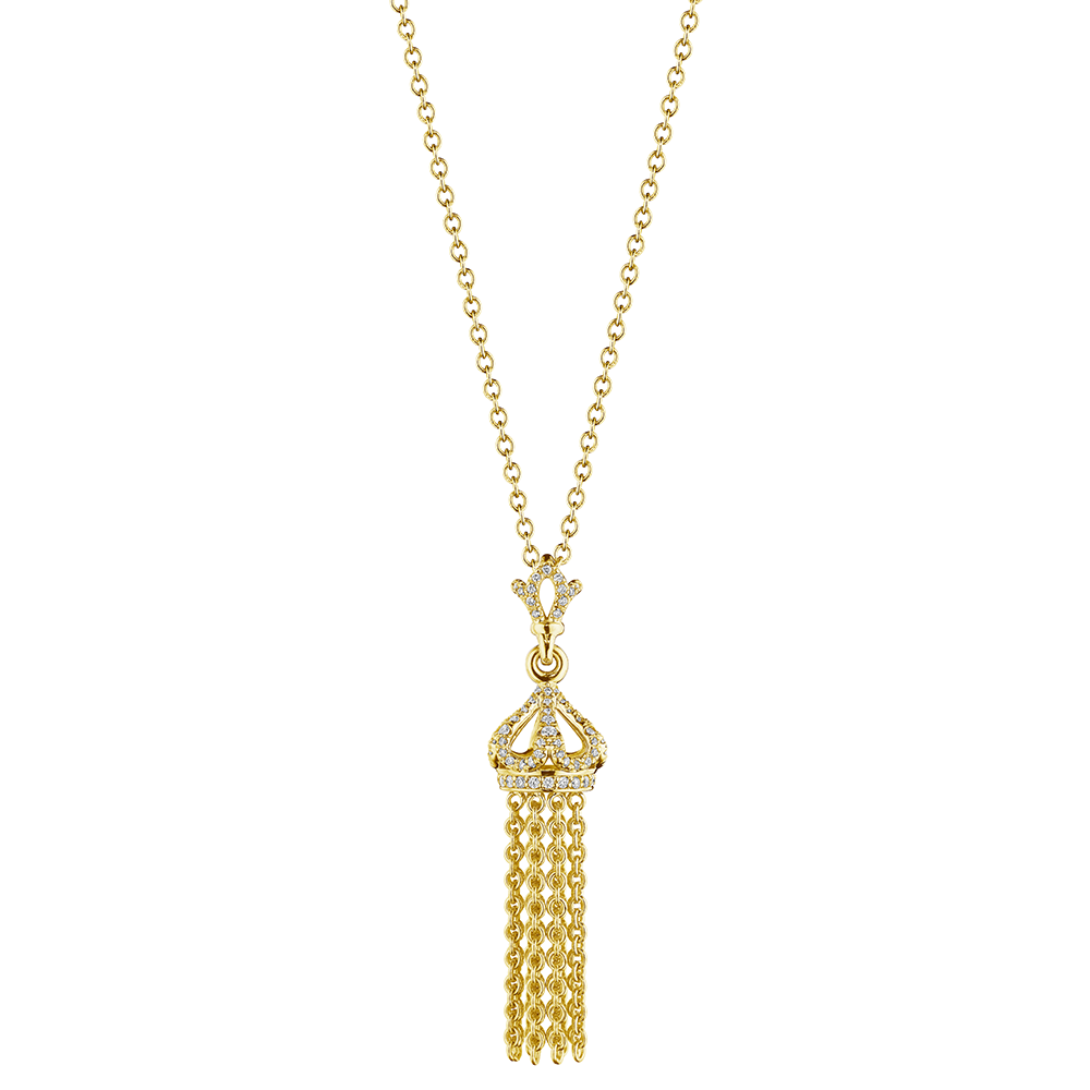 Small Diamond Tassel Pendant