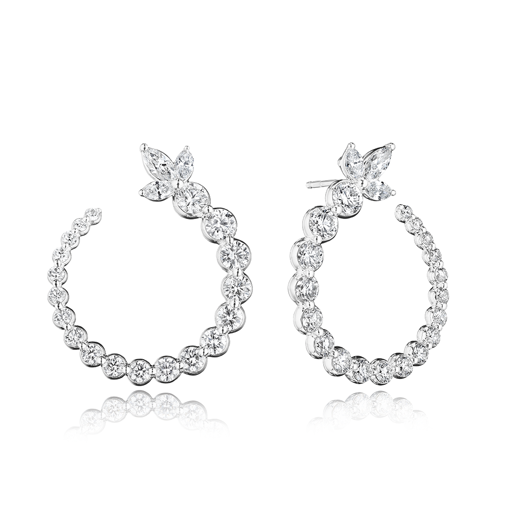 Hera Diamond Circle Earring