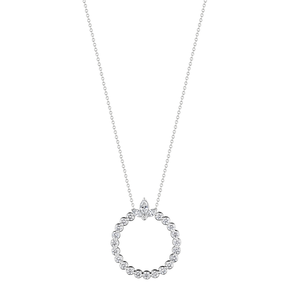 Hera Diamond Circle Pendant